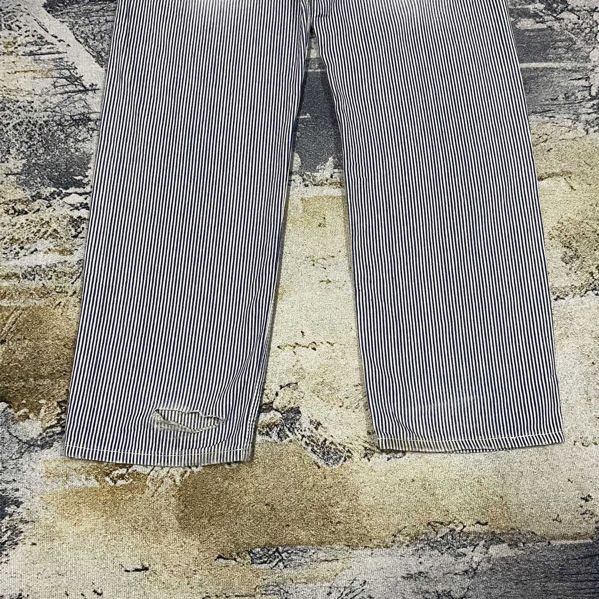 14th Addiction × Japanese Brand × Vintage Vintage Faded Hickory Double Waist Pants Size US 31 - 10 Thumbnail