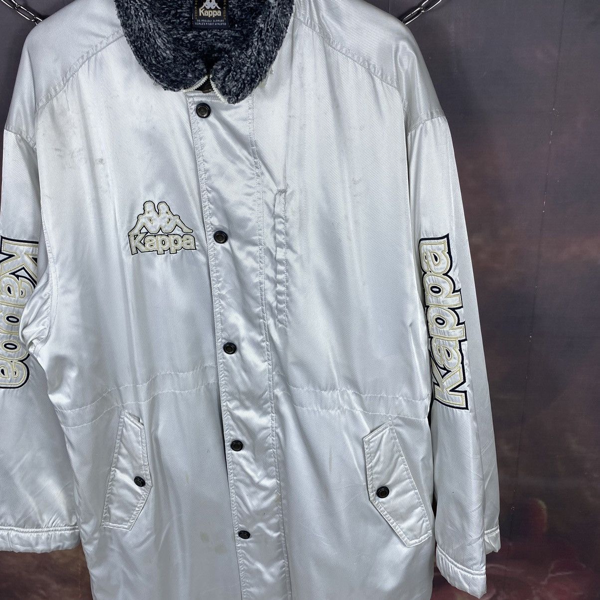 Kappa × Vintage Vintage Kappa Big Logo Winter Jacket Size US L / EU 52-54 / 3 - 7 Thumbnail