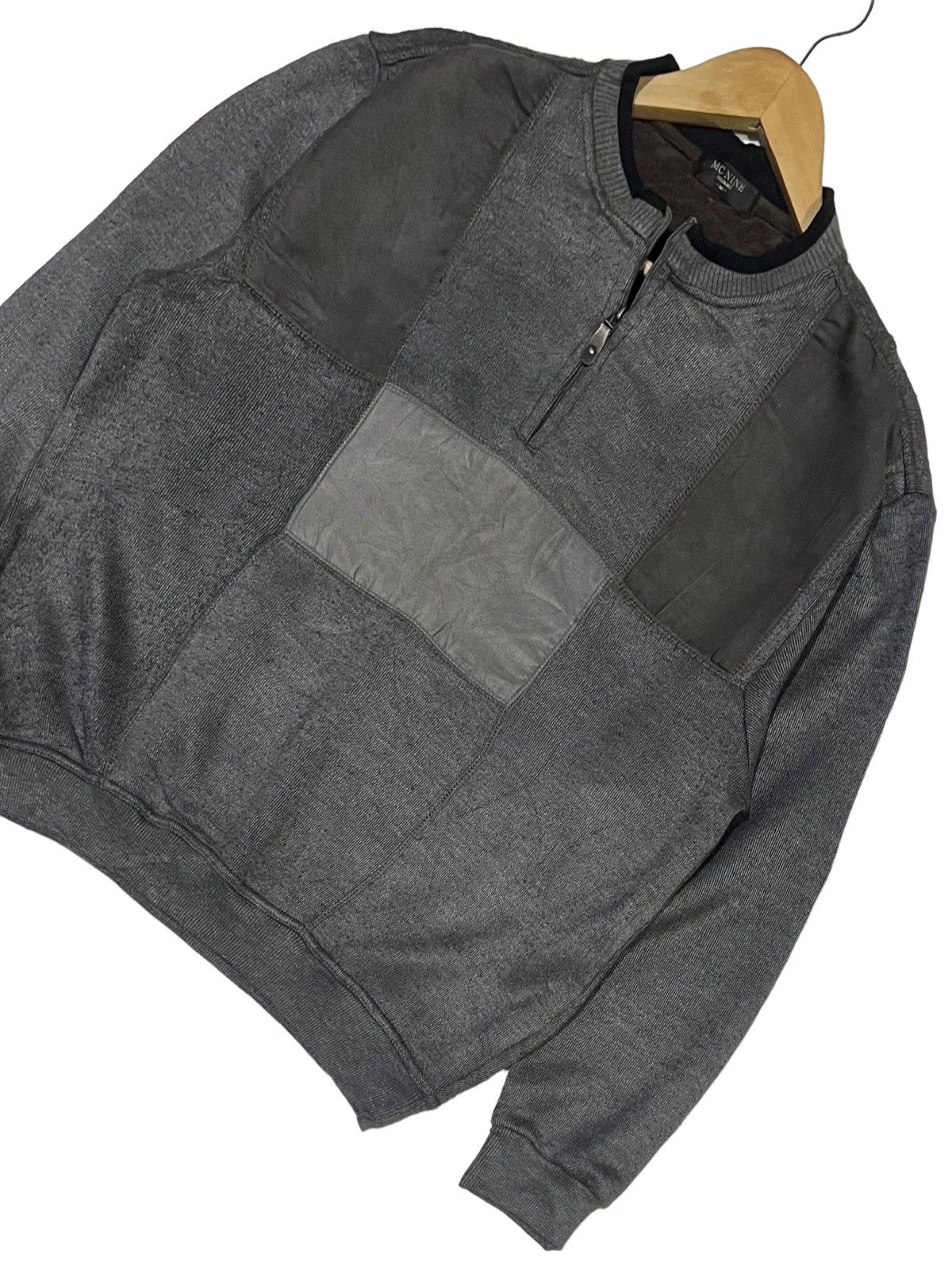 Designer VINTAGE 90s MC NINE PATCHWORK SWEATER CREWNECK Size US M / EU 48-50 / 2 - 4 Thumbnail