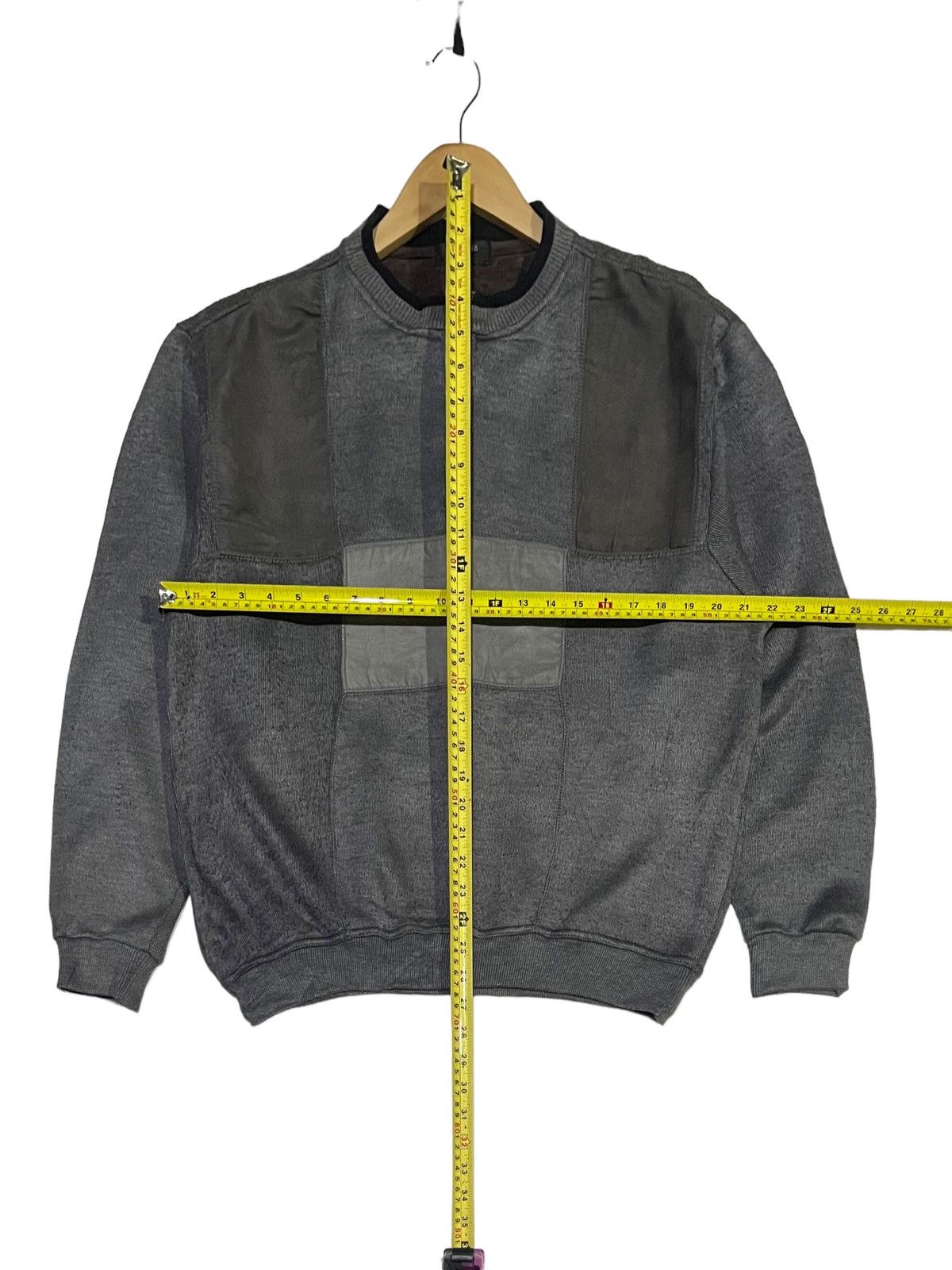 Designer VINTAGE 90s MC NINE PATCHWORK SWEATER CREWNECK Size US M / EU 48-50 / 2 - 11 Thumbnail