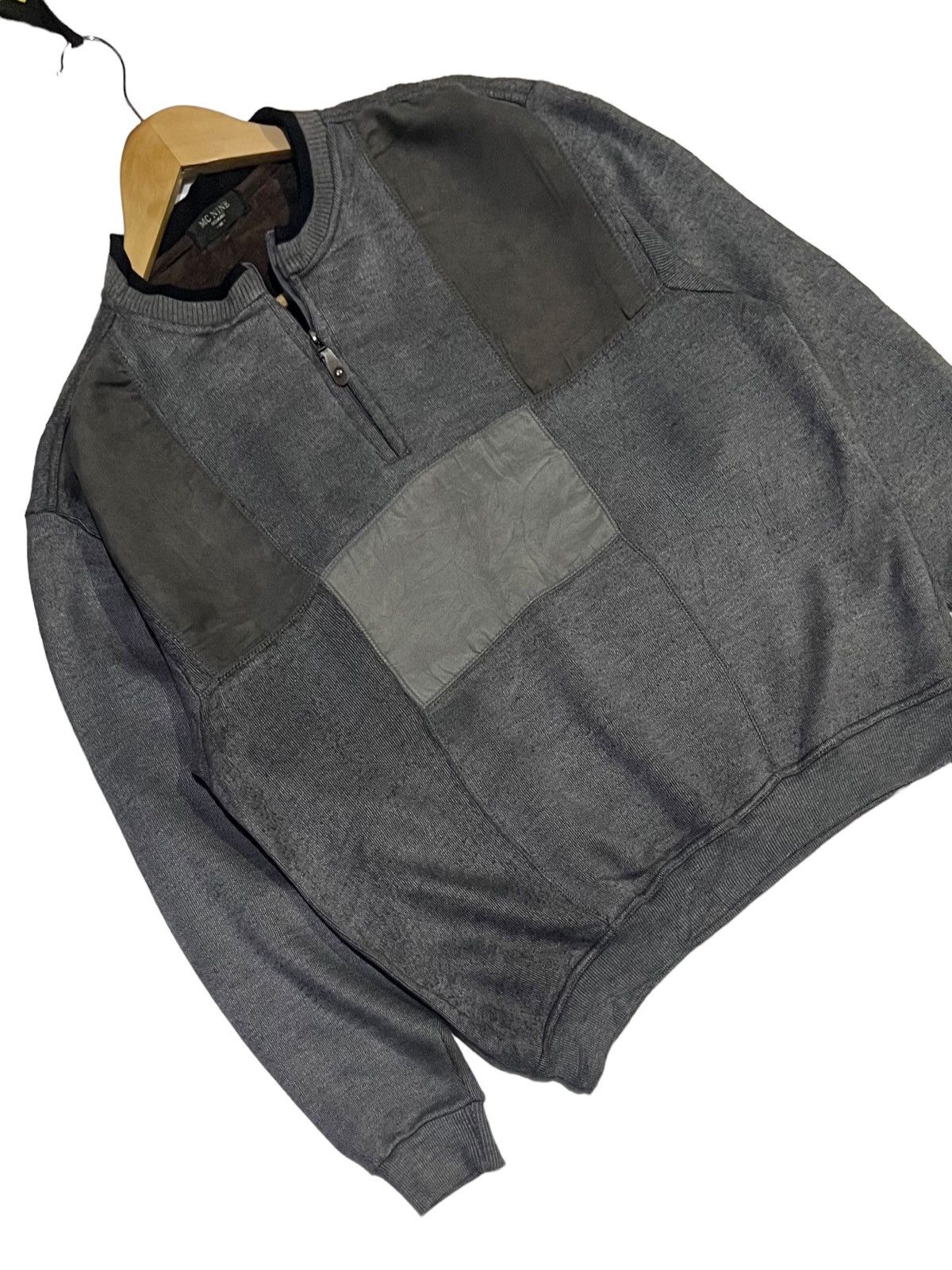 Designer VINTAGE 90s MC NINE PATCHWORK SWEATER CREWNECK Size US M / EU 48-50 / 2 - 5 Thumbnail
