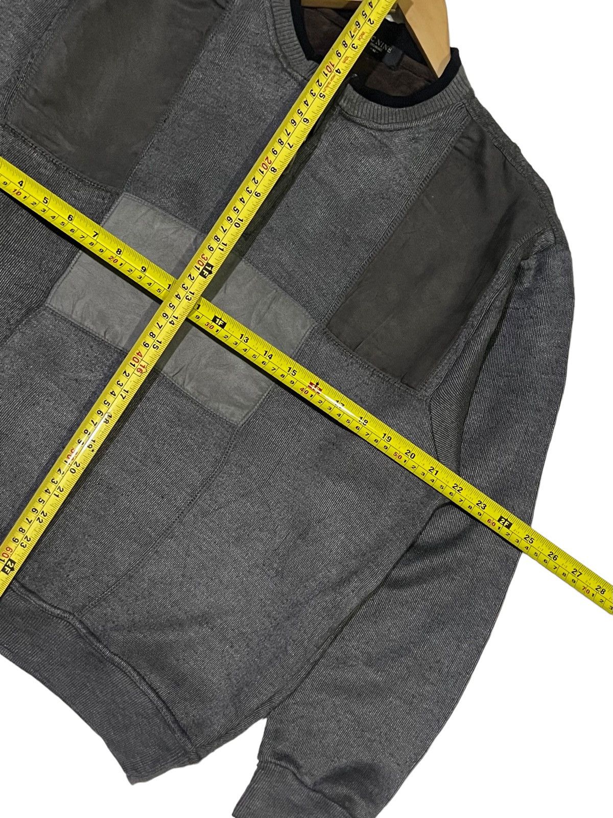 Designer VINTAGE 90s MC NINE PATCHWORK SWEATER CREWNECK Size US M / EU 48-50 / 2 - 13 Thumbnail