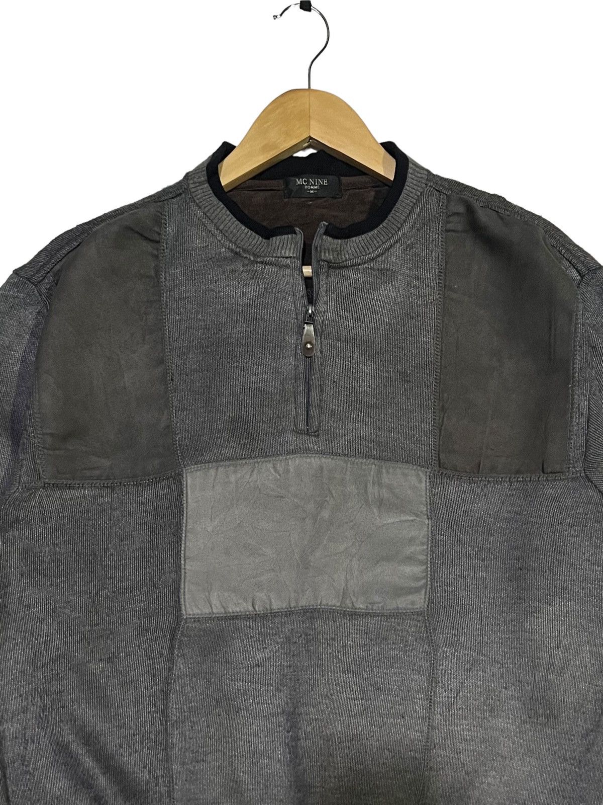 Designer VINTAGE 90s MC NINE PATCHWORK SWEATER CREWNECK Size US M / EU 48-50 / 2 - 3 Thumbnail