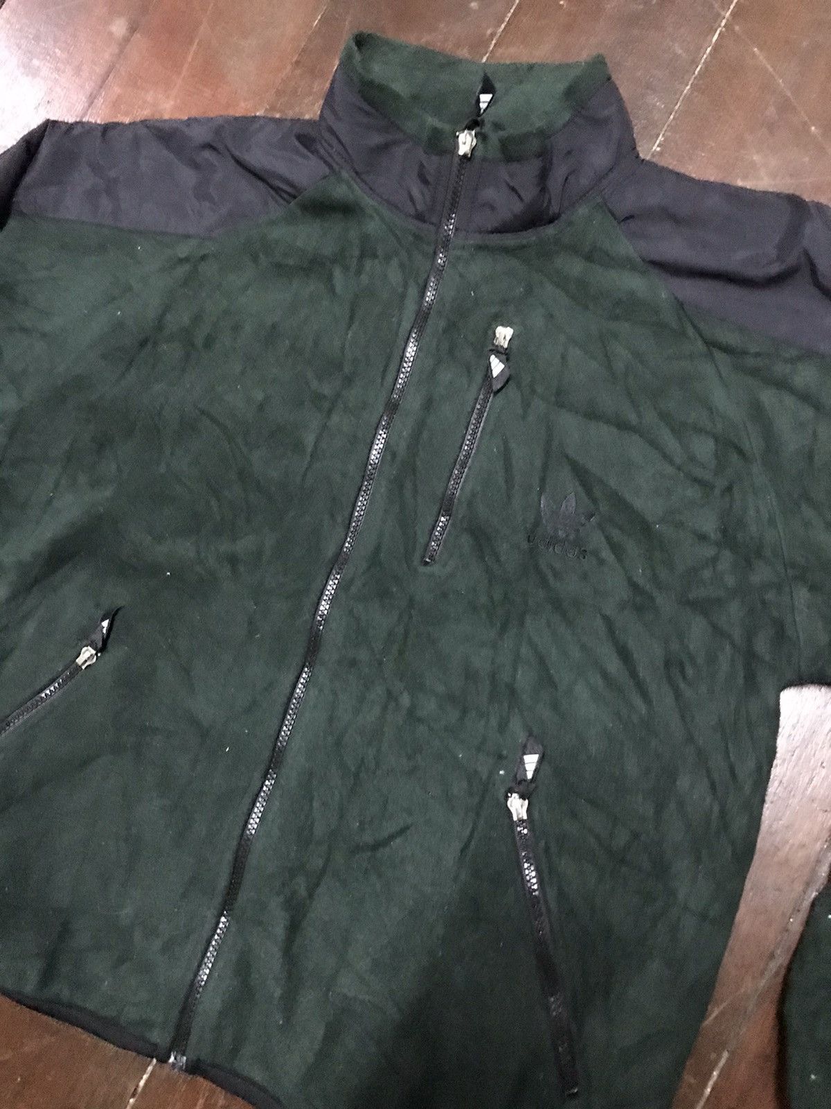 Adidas × Vintage Vintage adidas outdoor life fleece jacket back big logo Size US M / EU 48-50 / 2 - 8 Thumbnail