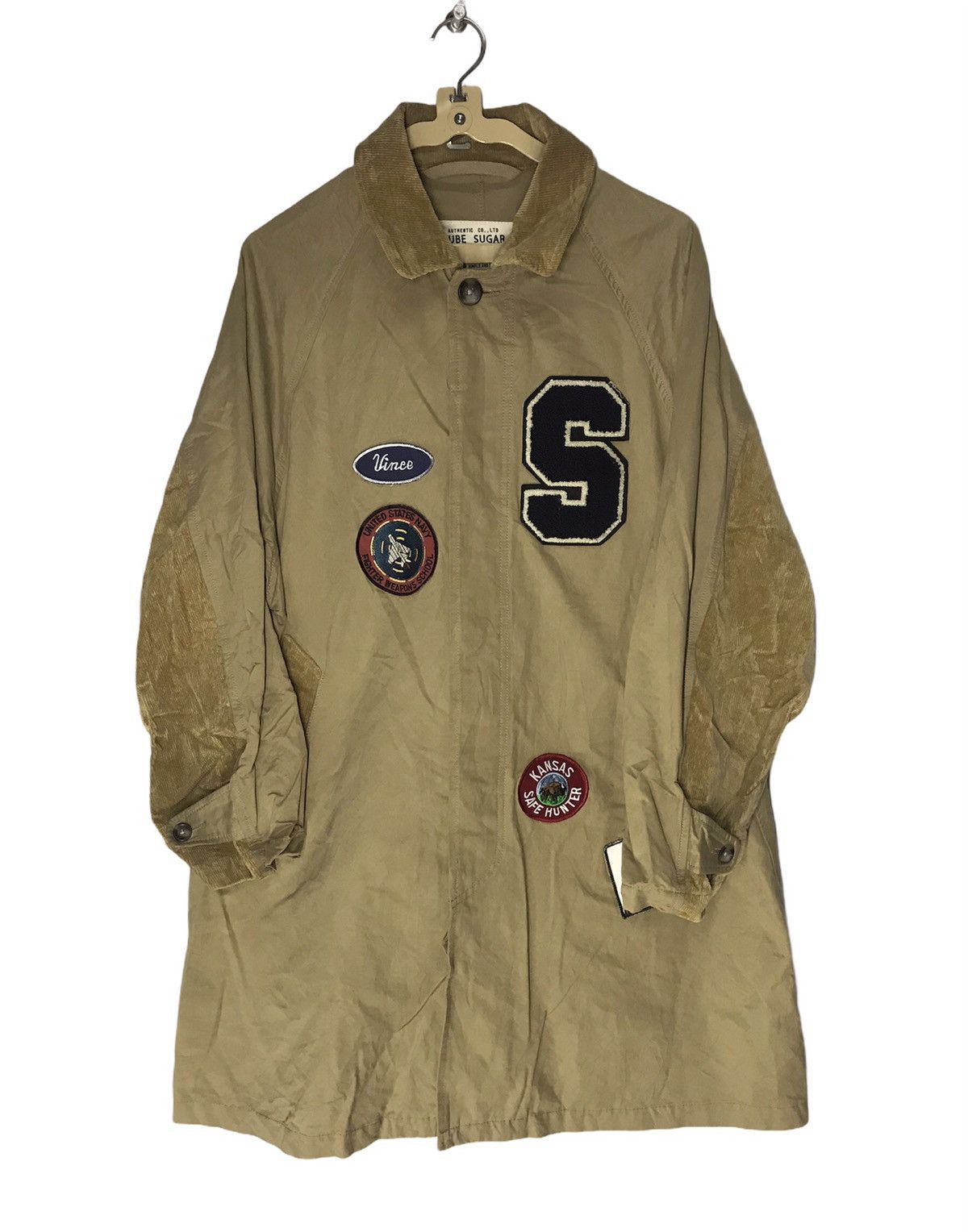 Japanese Brand Cube sugar long jacket button up with patches Size US M / EU 48-50 / 2 - 1 Thumbnail