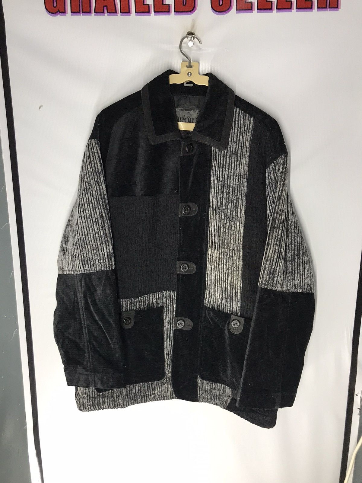 Japanese Brand × Velvet Arora patchwork velvet button jacket Size US M / EU 48-50 / 2 - 7 Thumbnail