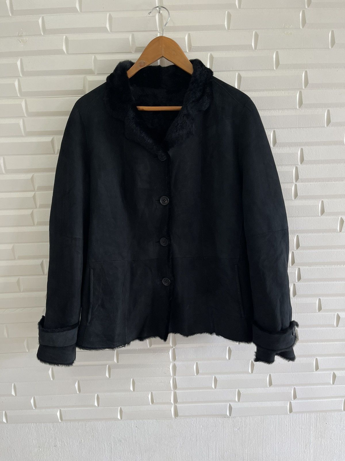 Burberry 🔥🔥BLACK BURBERRY LONDON LAMBSKIN WINTER Size L / US 10 / IT 46 - 1 Thumbnail