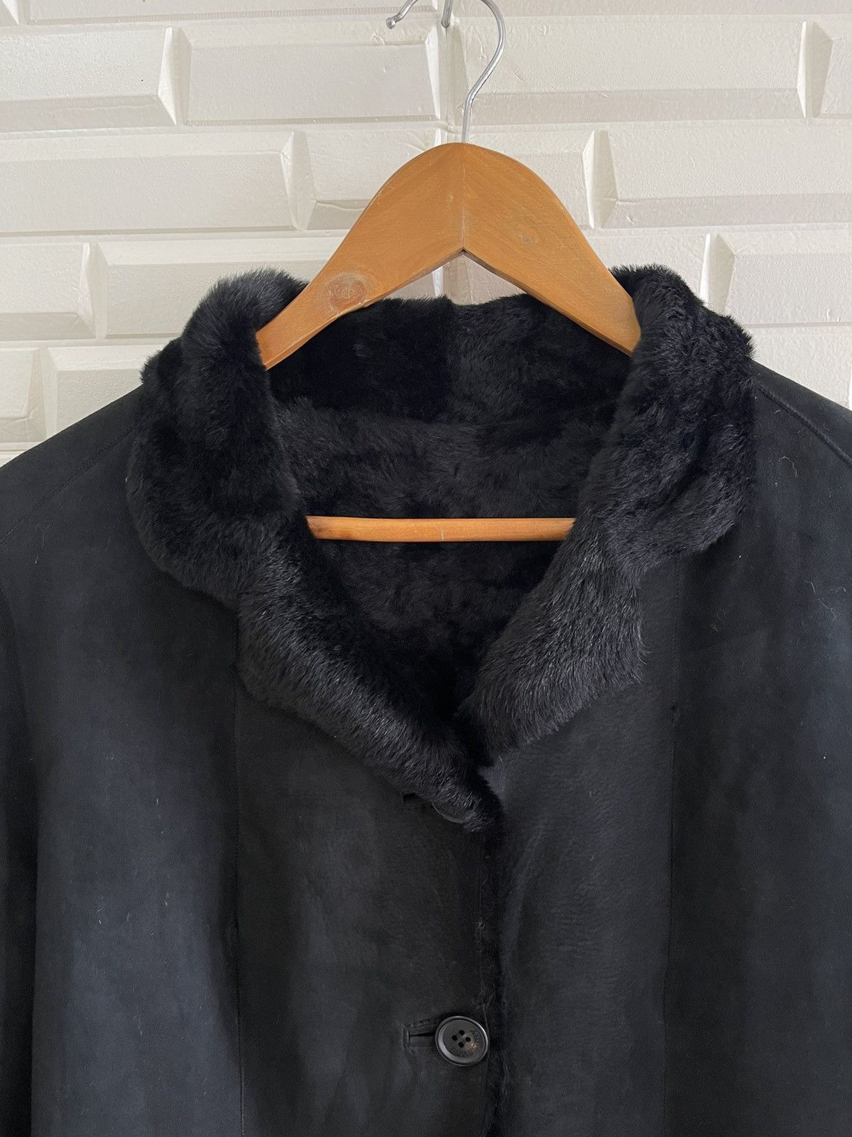 Burberry 🔥🔥BLACK BURBERRY LONDON LAMBSKIN WINTER Size L / US 10 / IT 46 - 6 Thumbnail