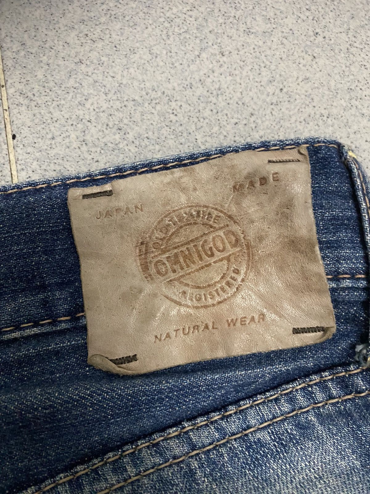 OMNIGOD × Vintage Vintage Omnigod Japan Made Distress Denim Jeans Size US 31 - 8 Thumbnail