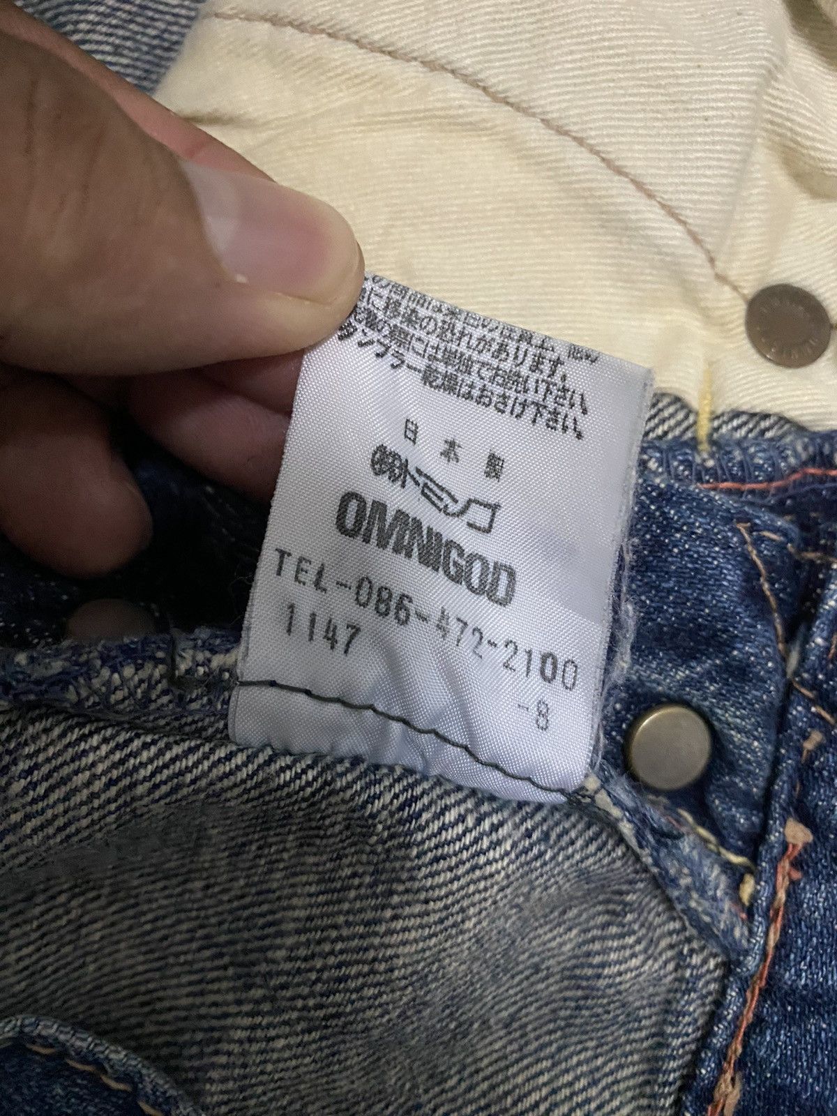 OMNIGOD × Vintage Vintage Omnigod Japan Made Distress Denim Jeans Size US 31 - 7 Thumbnail