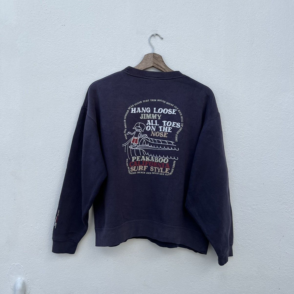 Japanese Brand VINTAGE HANG LOOSE BIG LOGO JIMMY ALL TOES SURF STYLE Size US L / EU 52-54 / 3 - 6 Thumbnail