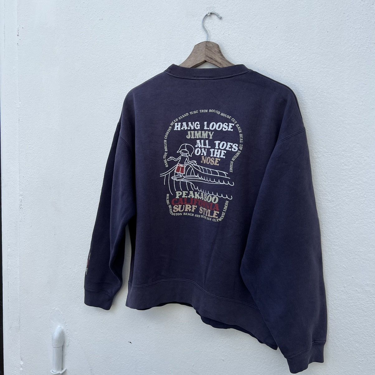 Japanese Brand VINTAGE HANG LOOSE BIG LOGO JIMMY ALL TOES SURF STYLE Size US L / EU 52-54 / 3 - 7 Thumbnail