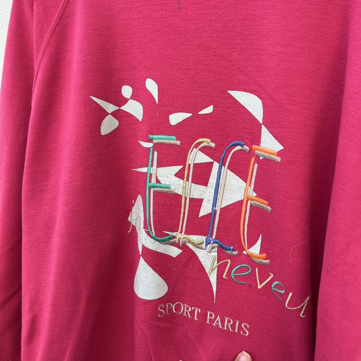 Japanese Brand VINTAGE ELLE NEVEU PARIS SWEATSHIRT BIG LOGO Size US M / EU 48-50 / 2 - 6 Thumbnail