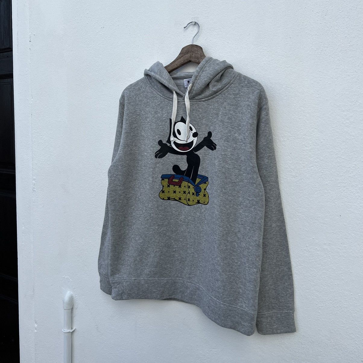 Cartoon Network VINTAGE FELIX THE CAT HOODIE BIG LOGO STREETWEAR STYLE Size US L / EU 52-54 / 3 - 2 Thumbnail