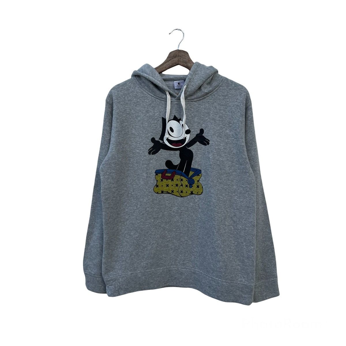 VINTAGE FELIX THE CAT HOODIE BIG LOGO STREETWEAR STYLE