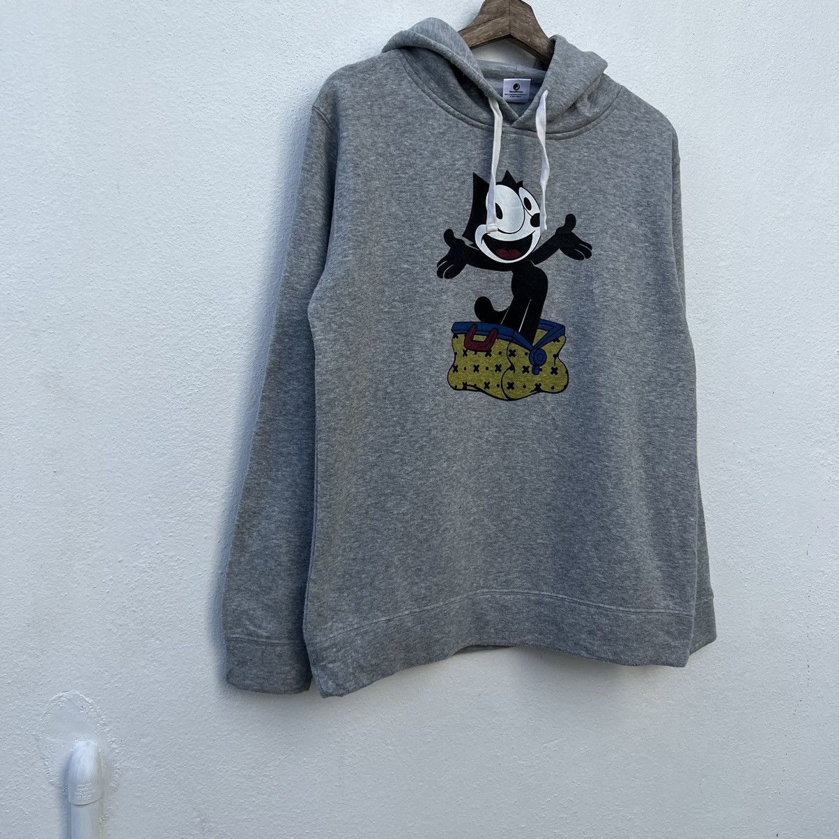 Cartoon Network VINTAGE FELIX THE CAT HOODIE BIG LOGO STREETWEAR STYLE Size US L / EU 52-54 / 3 - 4 Thumbnail
