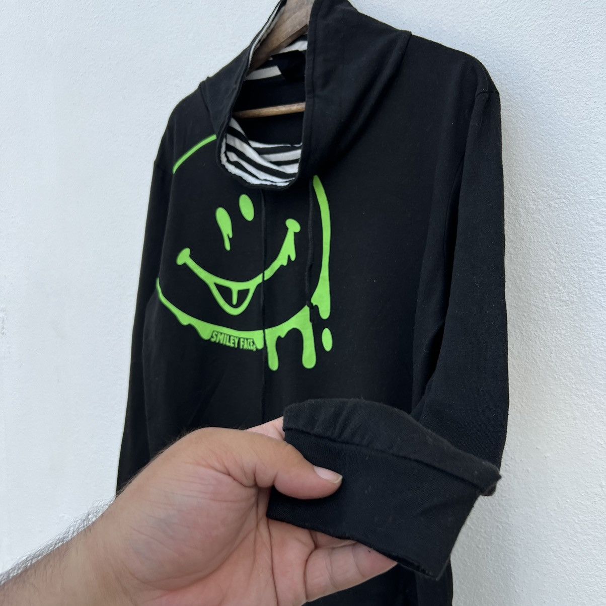 Japanese Brand SMILEY FACE HOODIE RARE DESIGN INSPIRED BY KAPITAL SMILE Size US L / EU 52-54 / 3 - 5 Thumbnail
