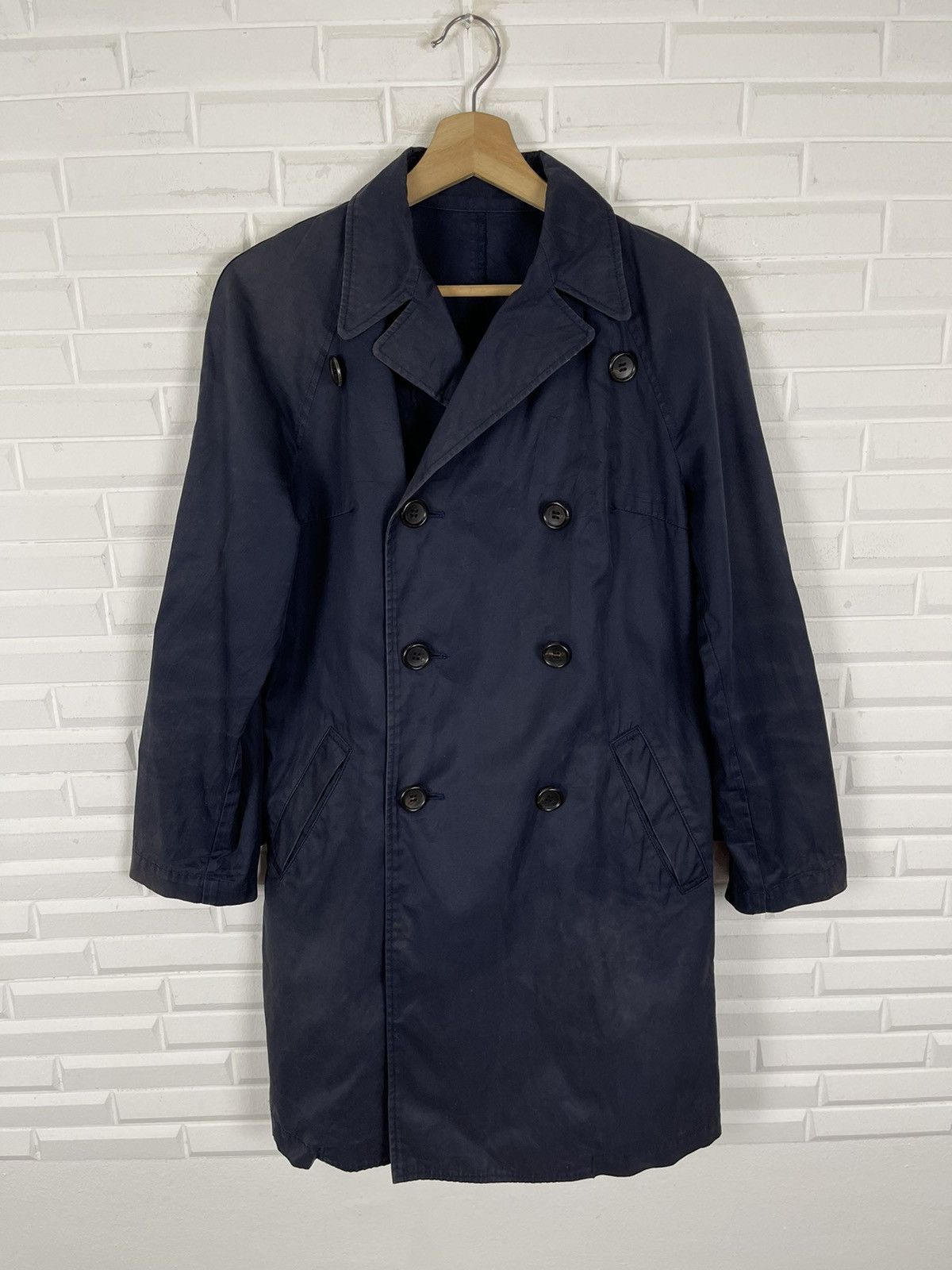 Issey Miyake Vtg ISSEY MIYAKE Double Breast Trench Coat Sunao Kuwahara Size US S / EU 44-46 / 1 - 1 Thumbnail