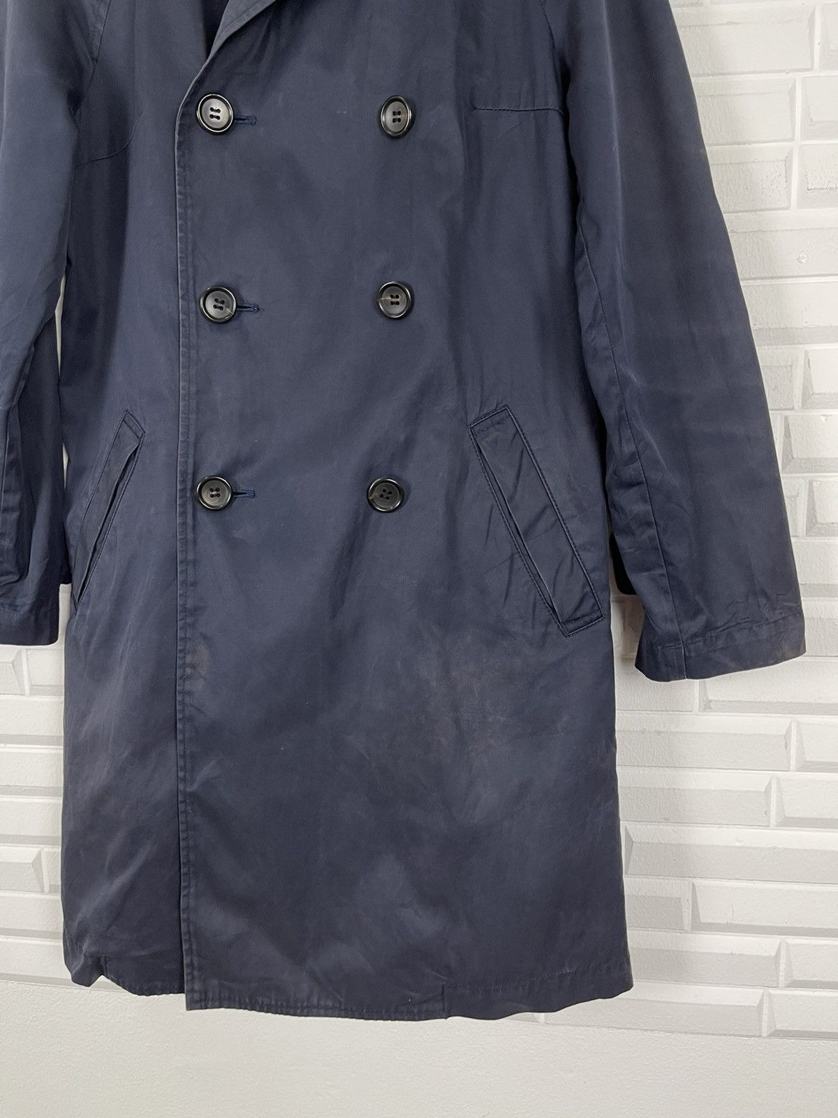 Issey Miyake Vtg ISSEY MIYAKE Double Breast Trench Coat Sunao Kuwahara Size US S / EU 44-46 / 1 - 4 Thumbnail