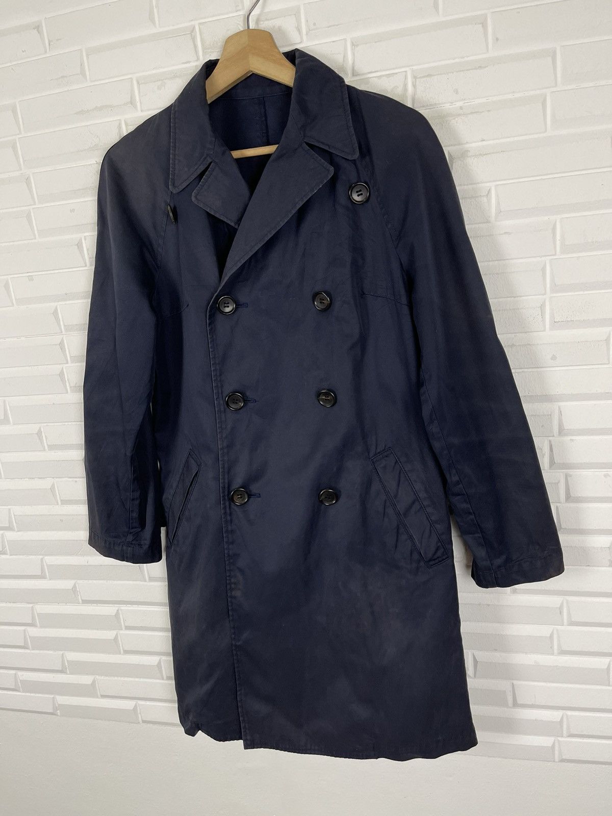 Issey Miyake Vtg ISSEY MIYAKE Double Breast Trench Coat Sunao Kuwahara Size US S / EU 44-46 / 1 - 2 Thumbnail