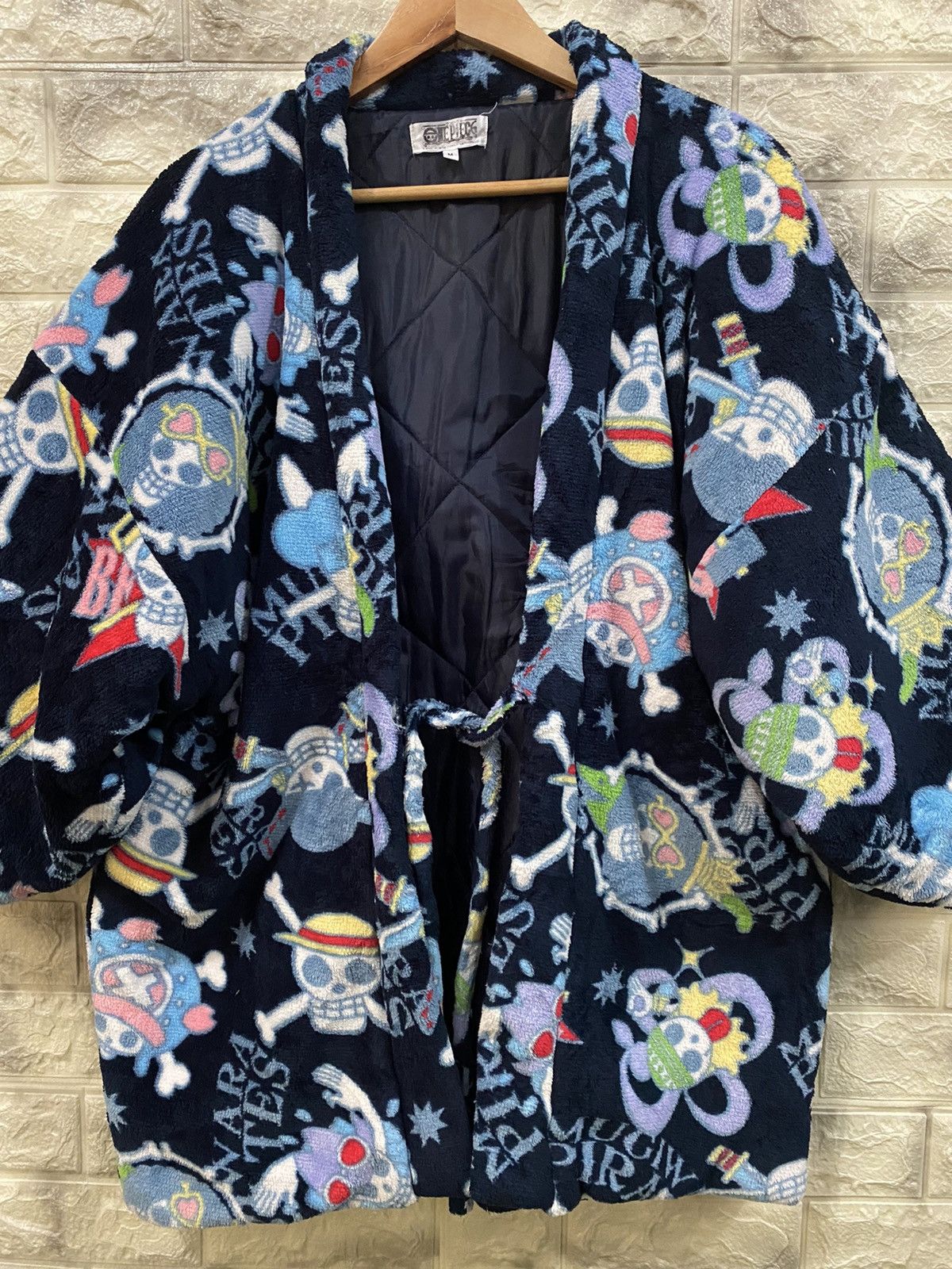 Cartoon Network × One Piece × Vintage Vintage One Piece Flee Kimono Jacket Size US M / EU 48-50 / 2 - 12 Thumbnail