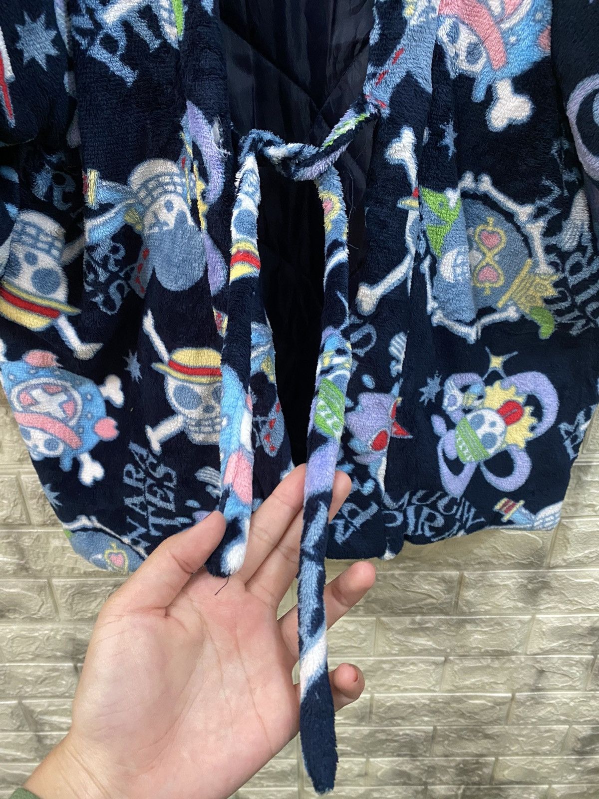 Cartoon Network × One Piece × Vintage Vintage One Piece Flee Kimono Jacket Size US M / EU 48-50 / 2 - 10 Thumbnail