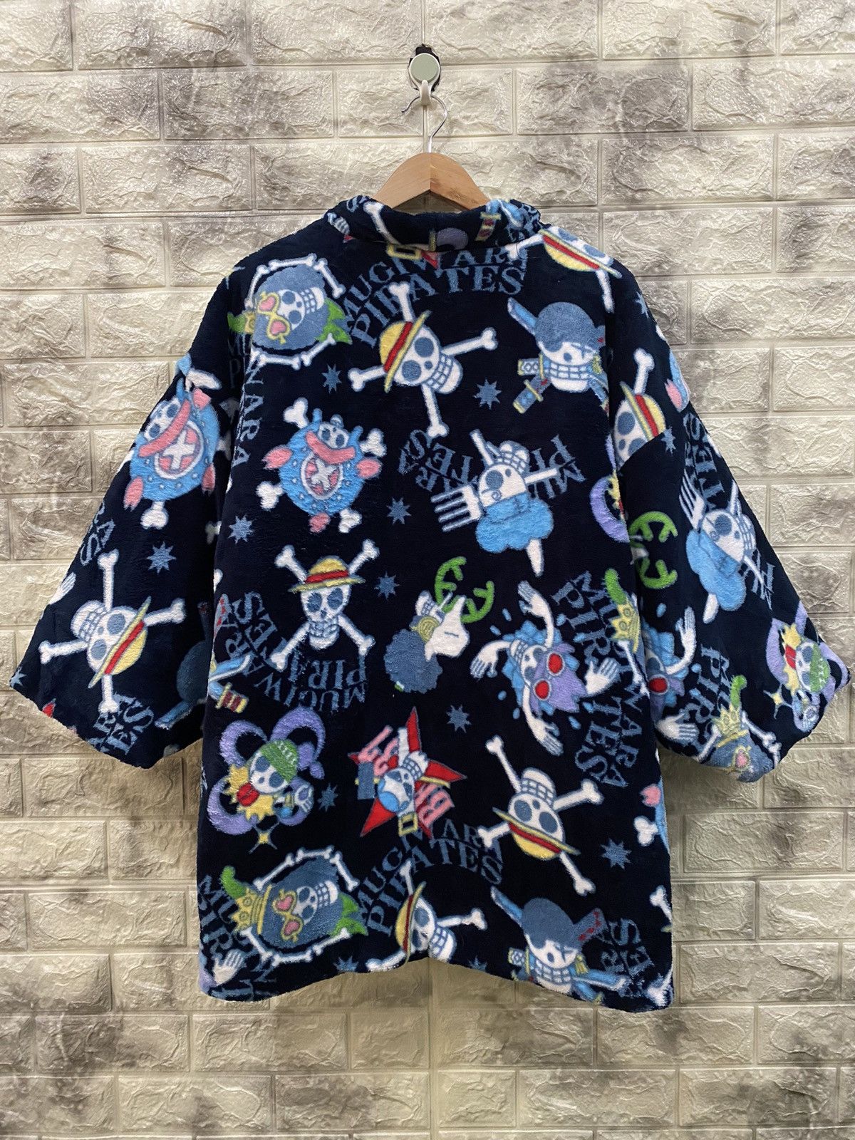 Cartoon Network × One Piece × Vintage Vintage One Piece Flee Kimono Jacket Size US M / EU 48-50 / 2 - 2 Thumbnail
