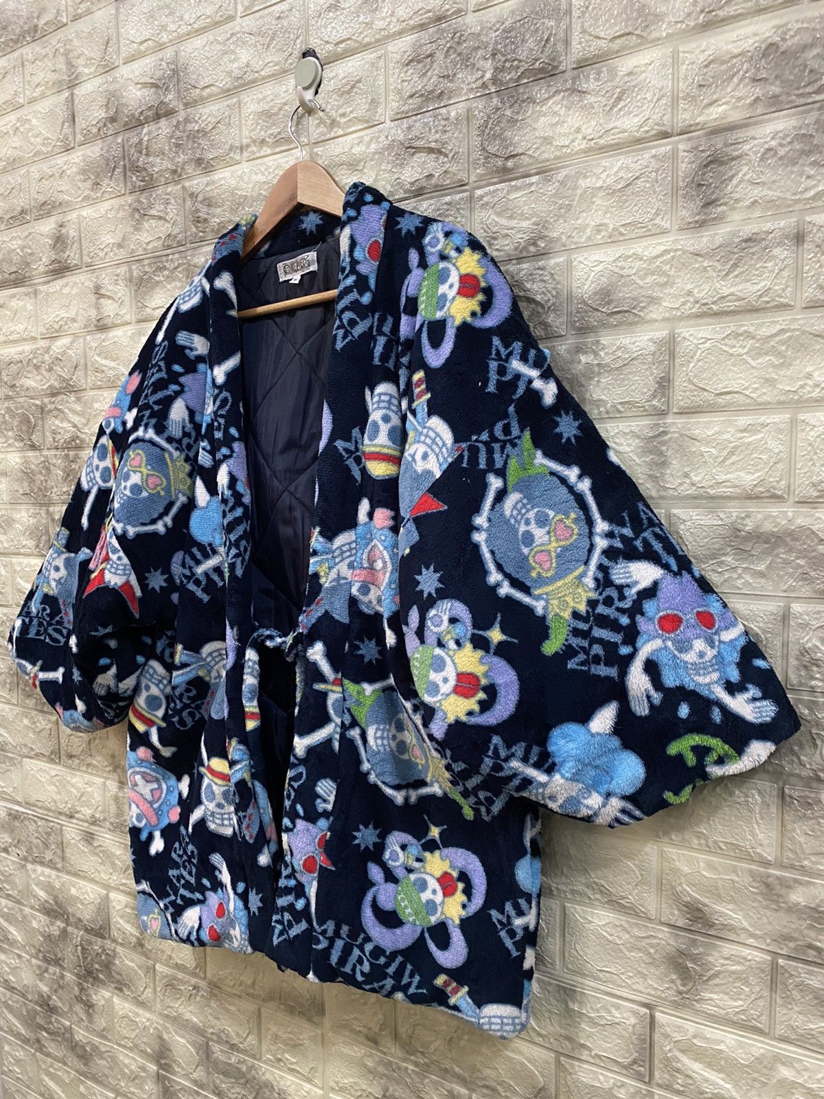 Cartoon Network × One Piece × Vintage Vintage One Piece Flee Kimono Jacket Size US M / EU 48-50 / 2 - 3 Thumbnail