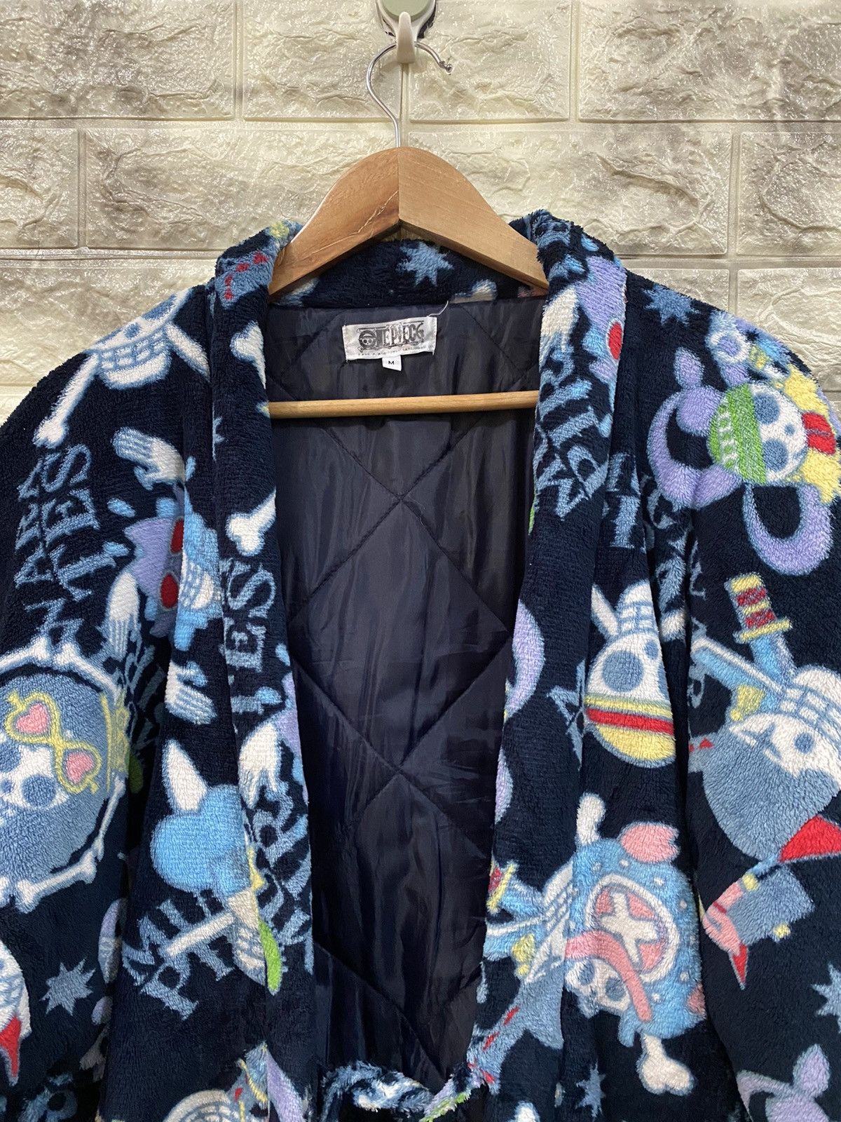 Cartoon Network × One Piece × Vintage Vintage One Piece Flee Kimono Jacket Size US M / EU 48-50 / 2 - 9 Thumbnail