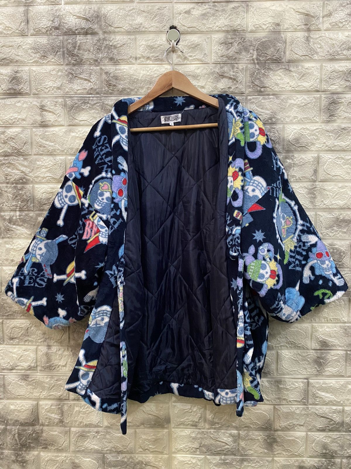 Cartoon Network × One Piece × Vintage Vintage One Piece Flee Kimono Jacket Size US M / EU 48-50 / 2 - 5 Thumbnail