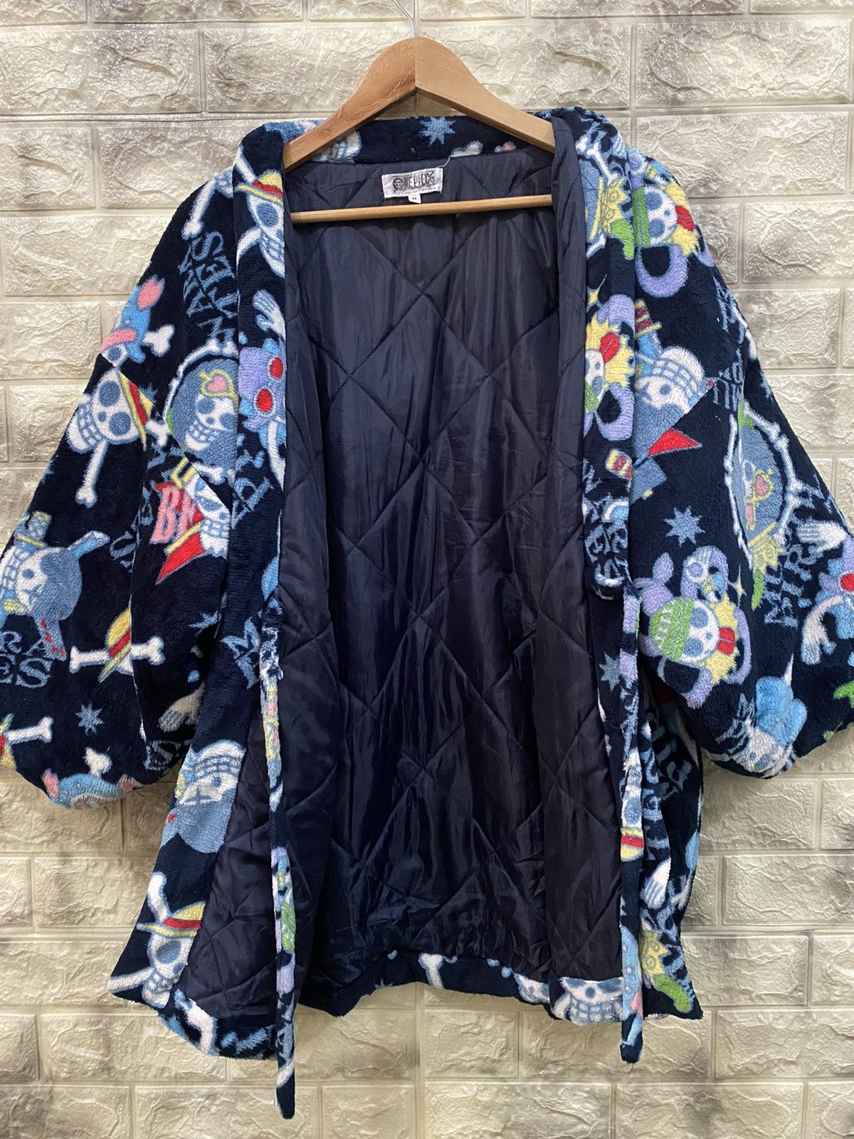 Cartoon Network × One Piece × Vintage Vintage One Piece Flee Kimono Jacket Size US M / EU 48-50 / 2 - 6 Thumbnail