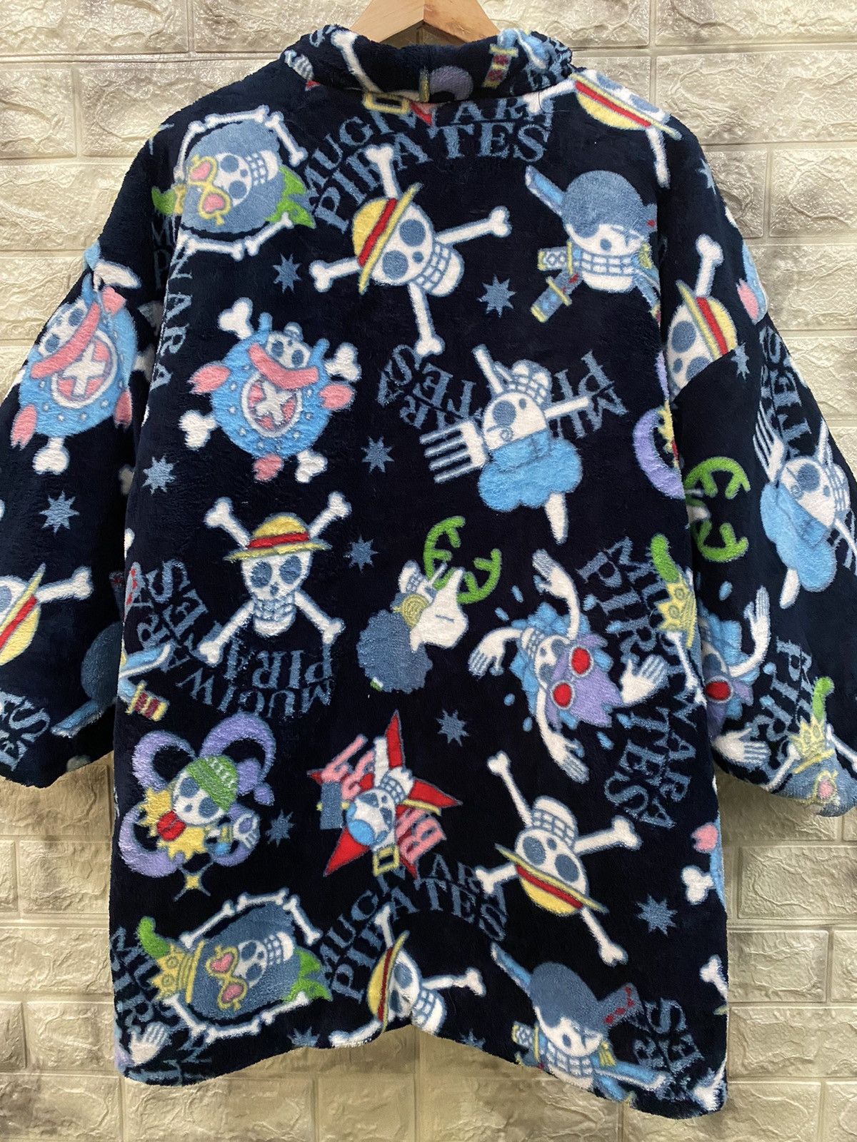 Cartoon Network × One Piece × Vintage Vintage One Piece Flee Kimono Jacket Size US M / EU 48-50 / 2 - 7 Thumbnail