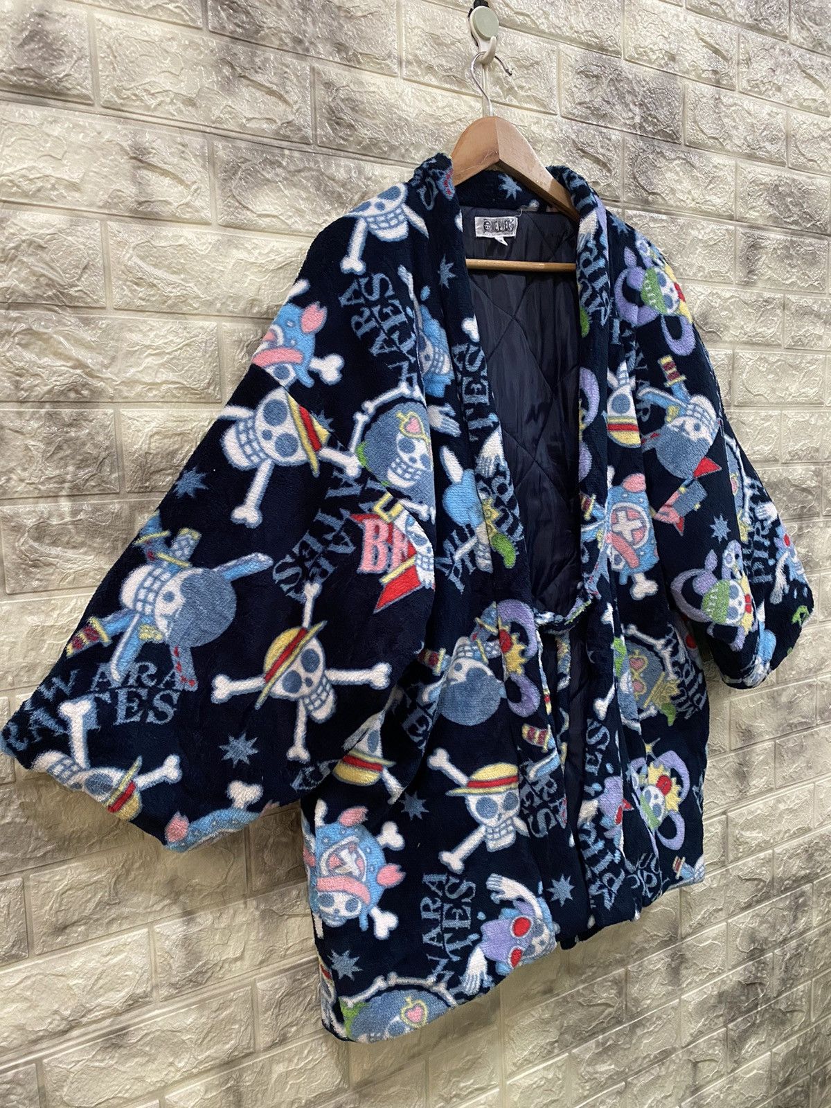 Cartoon Network × One Piece × Vintage Vintage One Piece Flee Kimono Jacket Size US M / EU 48-50 / 2 - 4 Thumbnail
