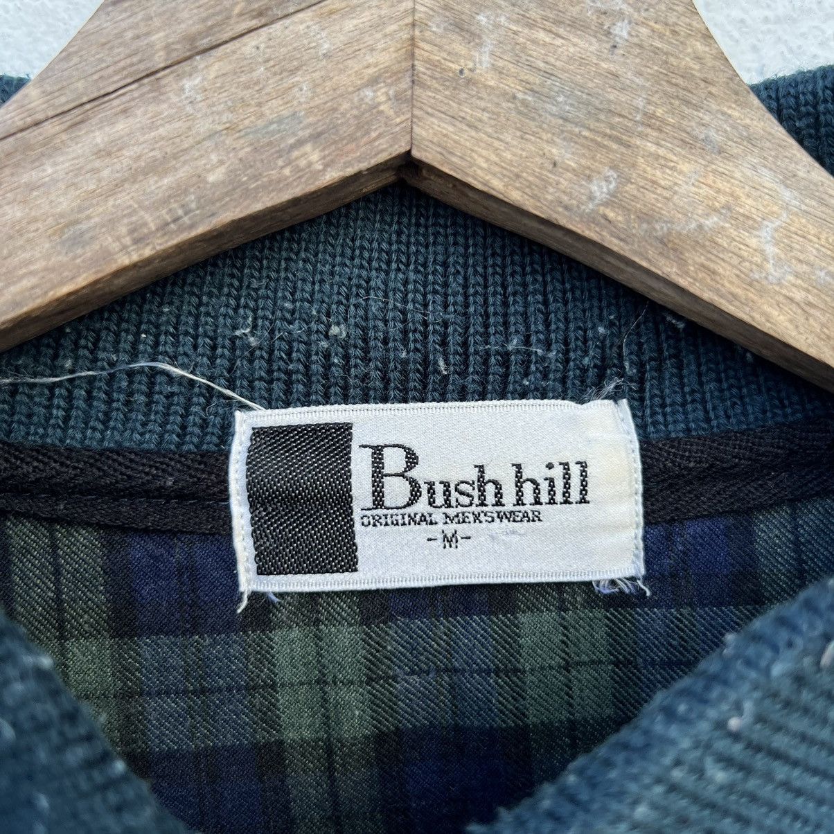 Japanese Brand VINTAGE COLLAR SWEATSHIRT BUSHHILL PATTERNED DESIGN BIG LOGO Size US M / EU 48-50 / 2 - 9 Thumbnail