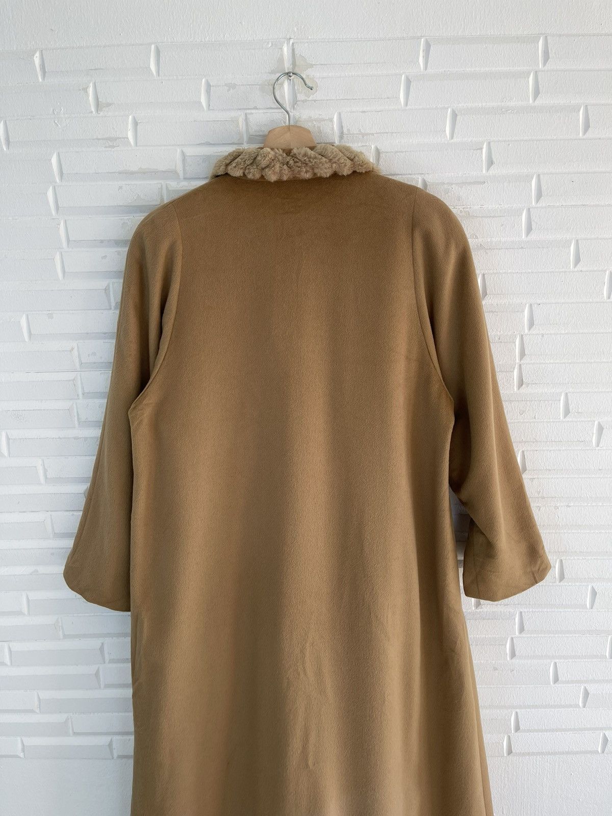 Balmain × Vintage VINTAGE BALMAIN CASHMERE LONG COAT FAUX FUR Size M / US 6-8 / IT 42-44 - 7 Thumbnail
