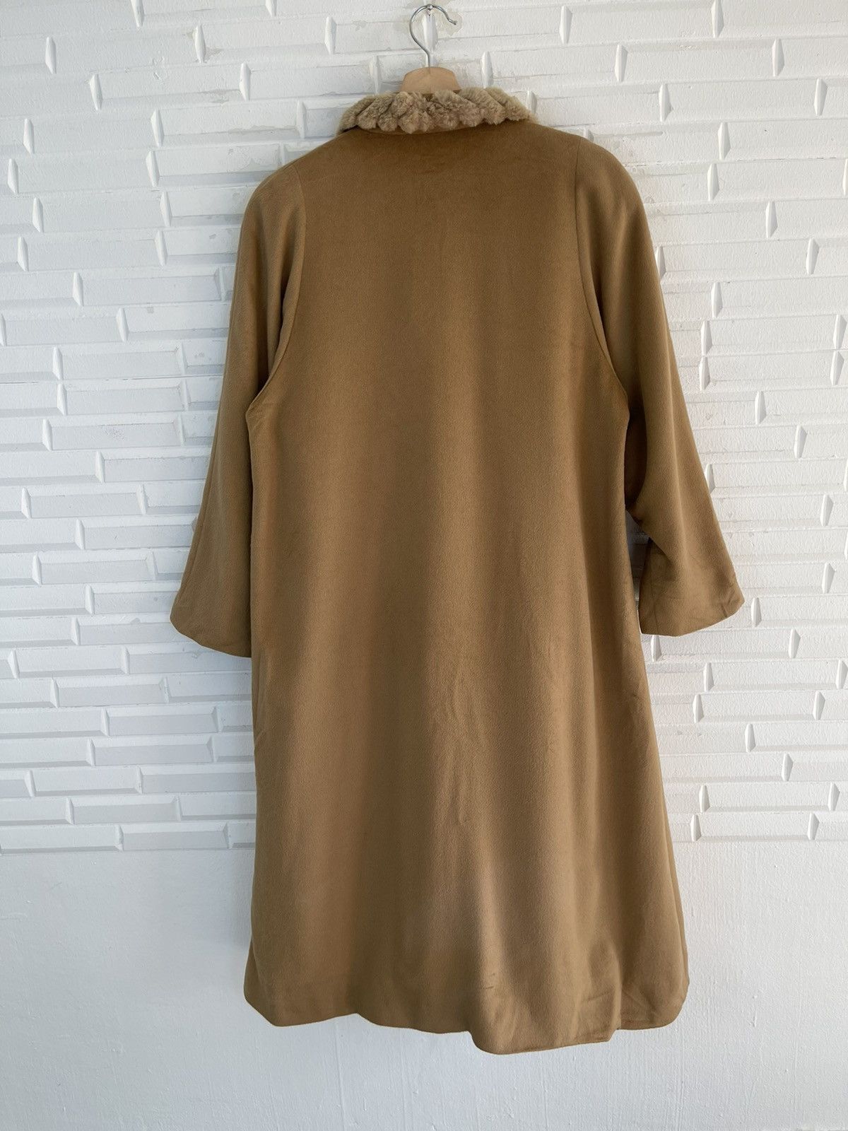 Balmain × Vintage VINTAGE BALMAIN CASHMERE LONG COAT FAUX FUR Size M / US 6-8 / IT 42-44 - 8 Thumbnail