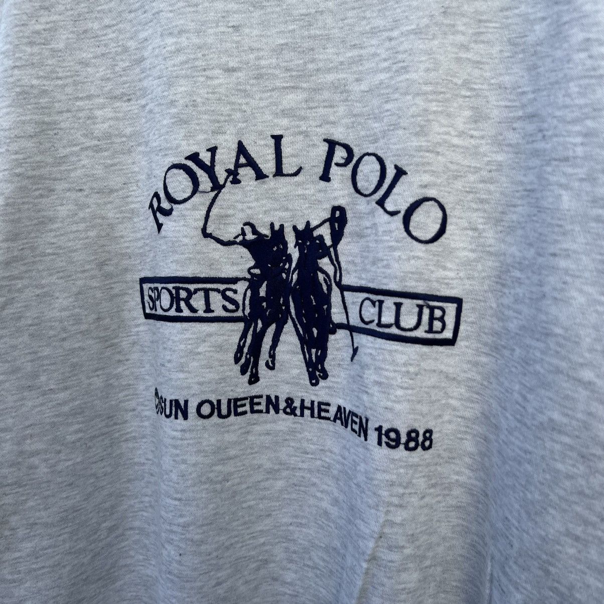 Japanese Brand ROYAL POLO SPORTS CLUB BIG LOGO EMBROIDERY SWEATSHIRT Size US L / EU 52-54 / 3 - 5 Thumbnail
