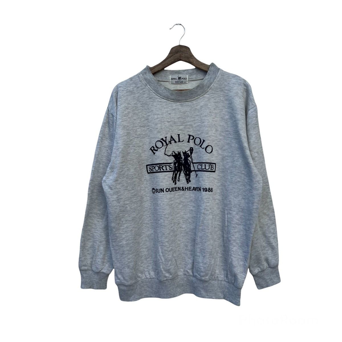 Japanese Brand ROYAL POLO SPORTS CLUB BIG LOGO EMBROIDERY SWEATSHIRT Size US L / EU 52-54 / 3 - 1 Thumbnail