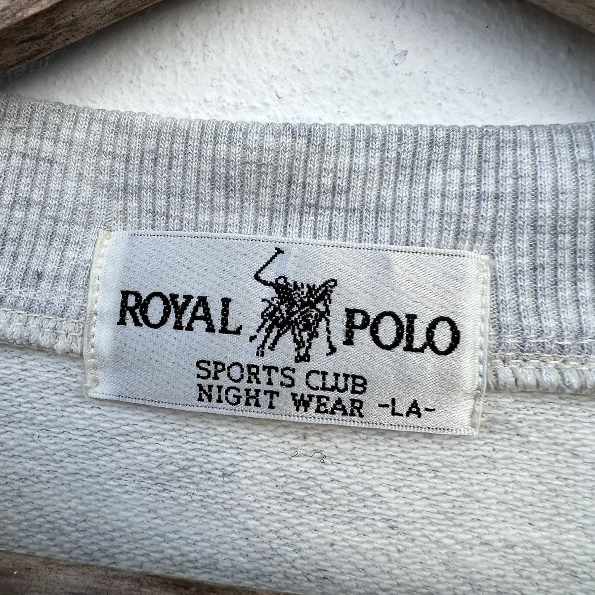 Japanese Brand ROYAL POLO SPORTS CLUB BIG LOGO EMBROIDERY SWEATSHIRT Size US L / EU 52-54 / 3 - 8 Thumbnail