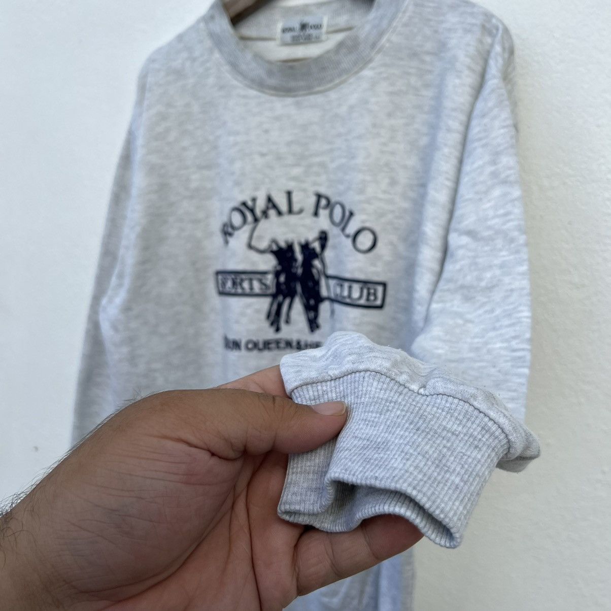 Japanese Brand ROYAL POLO SPORTS CLUB BIG LOGO EMBROIDERY SWEATSHIRT Size US L / EU 52-54 / 3 - 6 Thumbnail