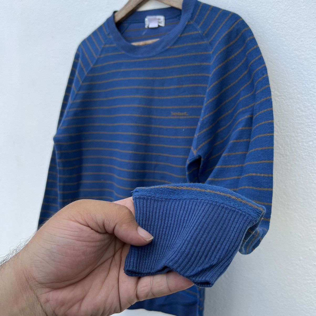 Japanese Brand VINTAGE MONTANT STRIPE SWEATSHIRT RARE STYLE Size US M / EU 48-50 / 2 - 6 Thumbnail