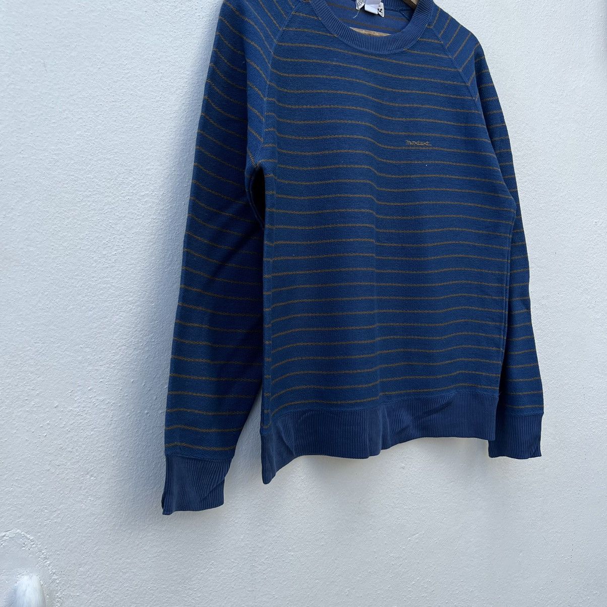 Japanese Brand VINTAGE MONTANT STRIPE SWEATSHIRT RARE STYLE Size US M / EU 48-50 / 2 - 4 Thumbnail