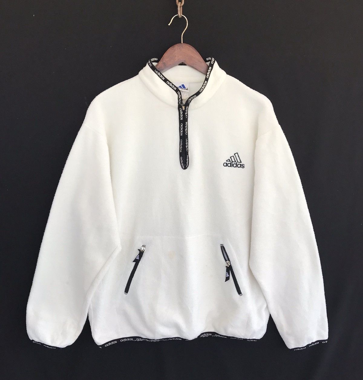 Adidas Adidas Fleece Jacket Adidas Streetwear Casual Jacket Size US M / EU 48-50 / 2 - 1 Thumbnail