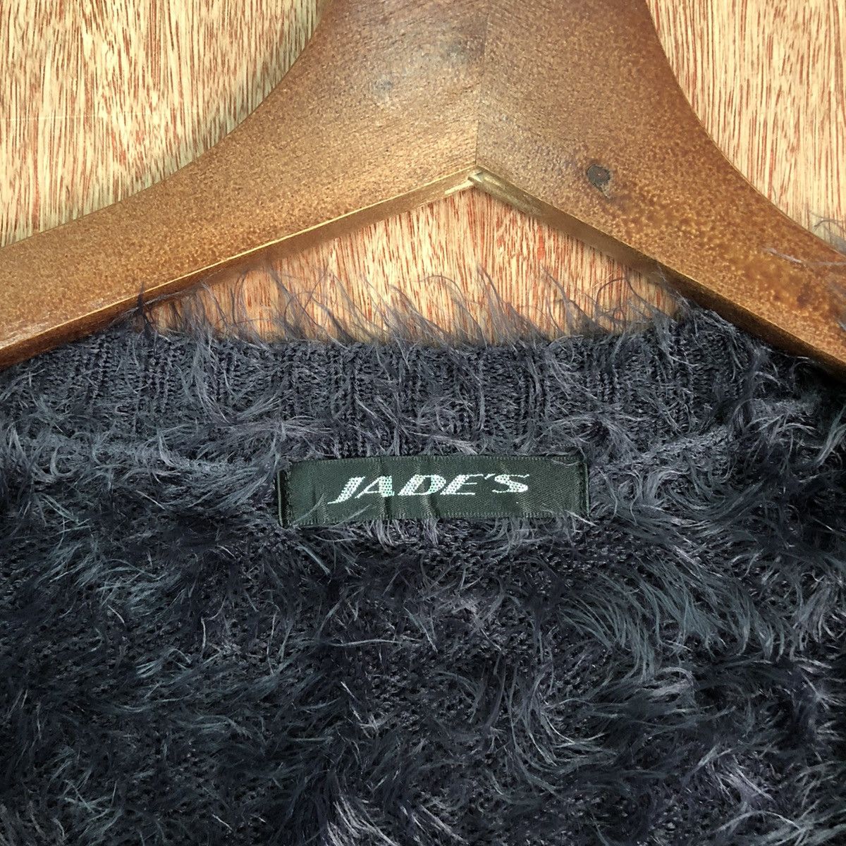 Homespun Knitwear Jades cardigan Shag Shaggy Fur Mohair Cardigan #6504DL Size M / US 6-8 / IT 42-44 - 7 Thumbnail