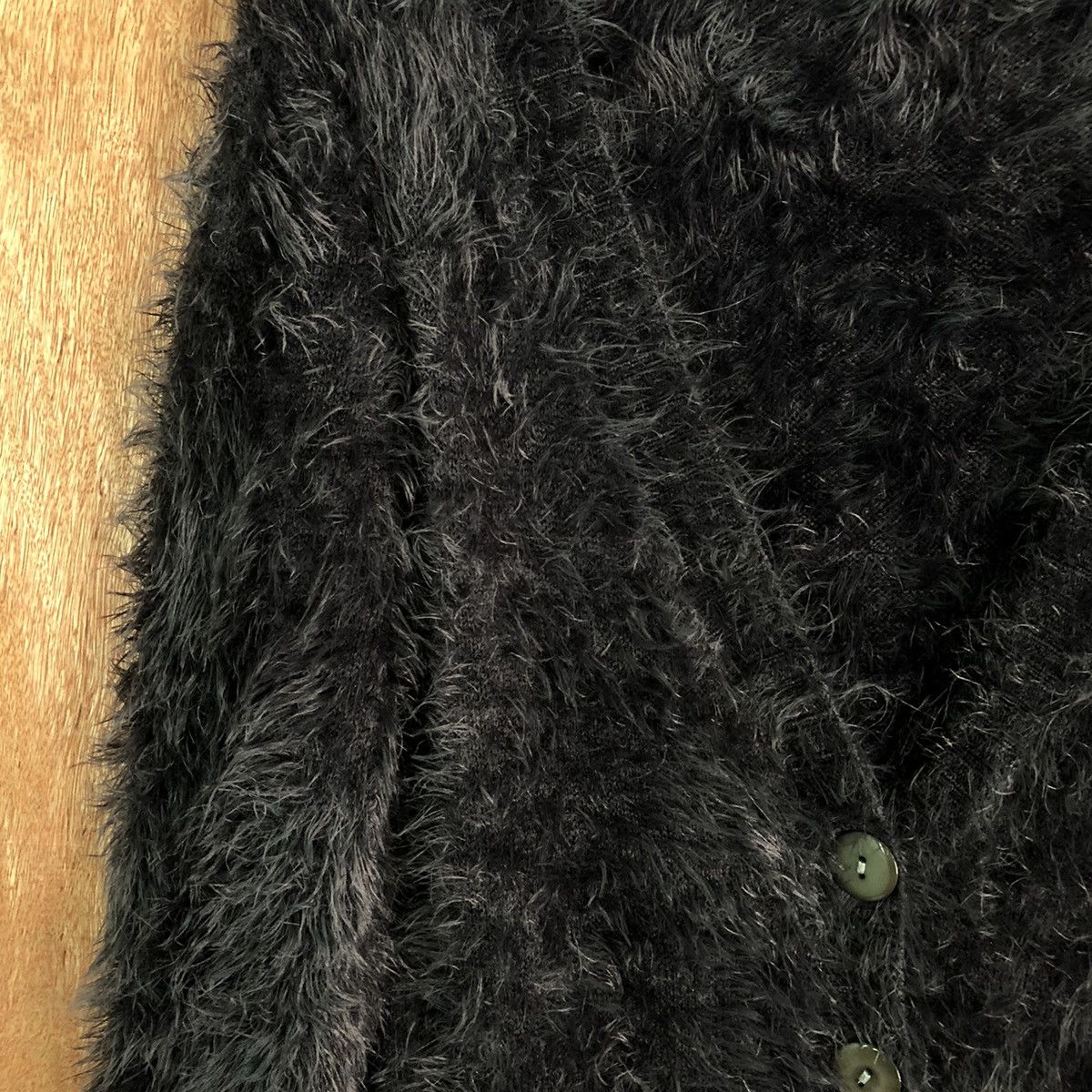 Homespun Knitwear Jades cardigan Shag Shaggy Fur Mohair Cardigan #6504DL Size M / US 6-8 / IT 42-44 - 6 Thumbnail