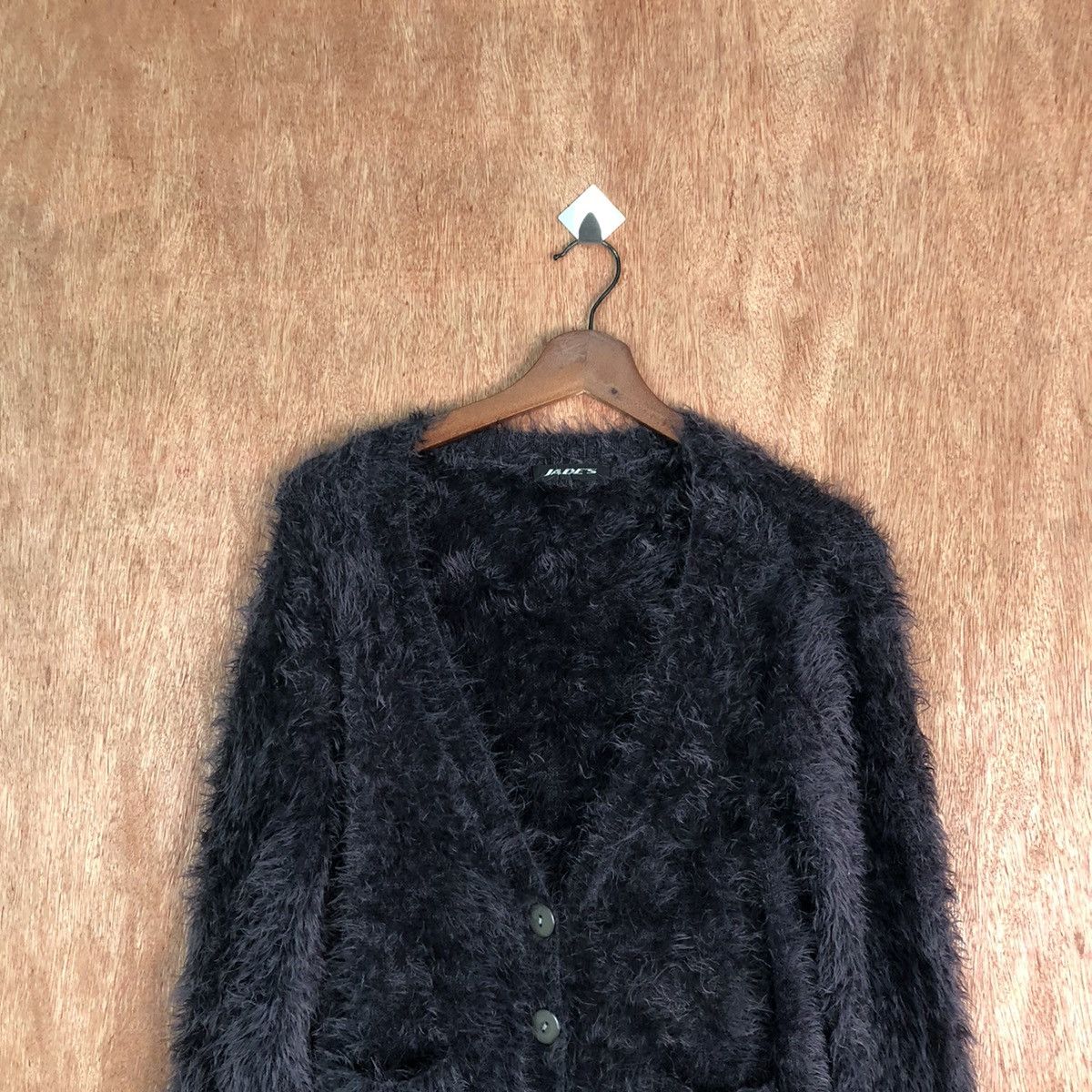 Homespun Knitwear Jades cardigan Shag Shaggy Fur Mohair Cardigan #6504DL Size M / US 6-8 / IT 42-44 - 2 Thumbnail