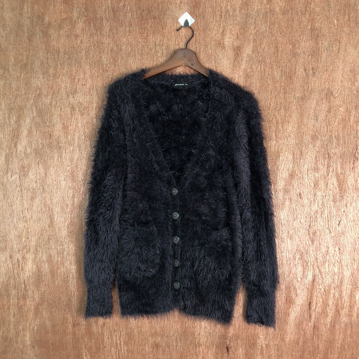 Homespun Knitwear Jades cardigan Shag Shaggy Fur Mohair Cardigan #6504DL Size M / US 6-8 / IT 42-44 - 1 Thumbnail