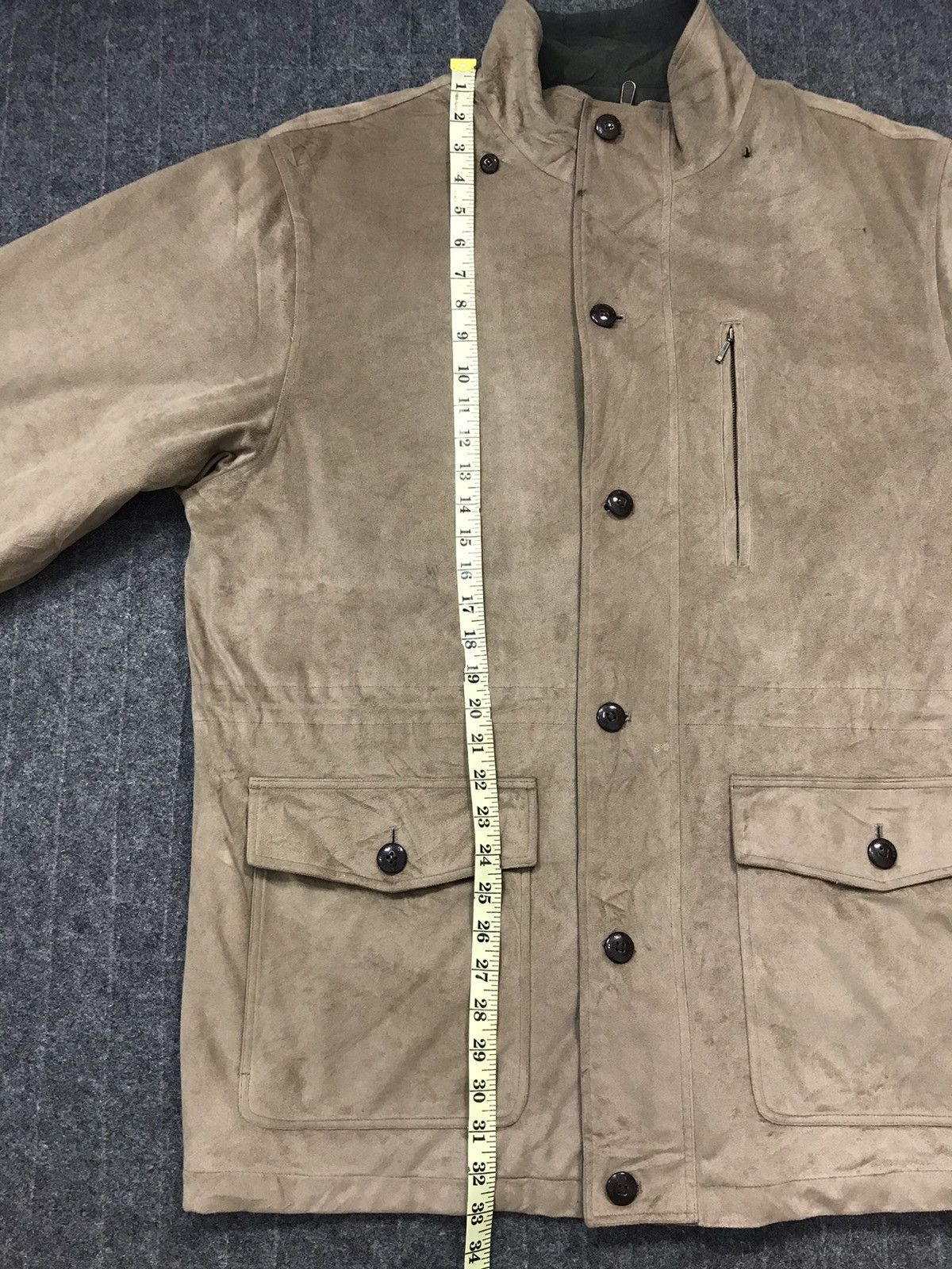 Japanese Brand × Vintage 90s Louis Chavlon Rich Life Suede Jacket Coat Safari Size US XL / EU 56 / 4 - 11 Thumbnail