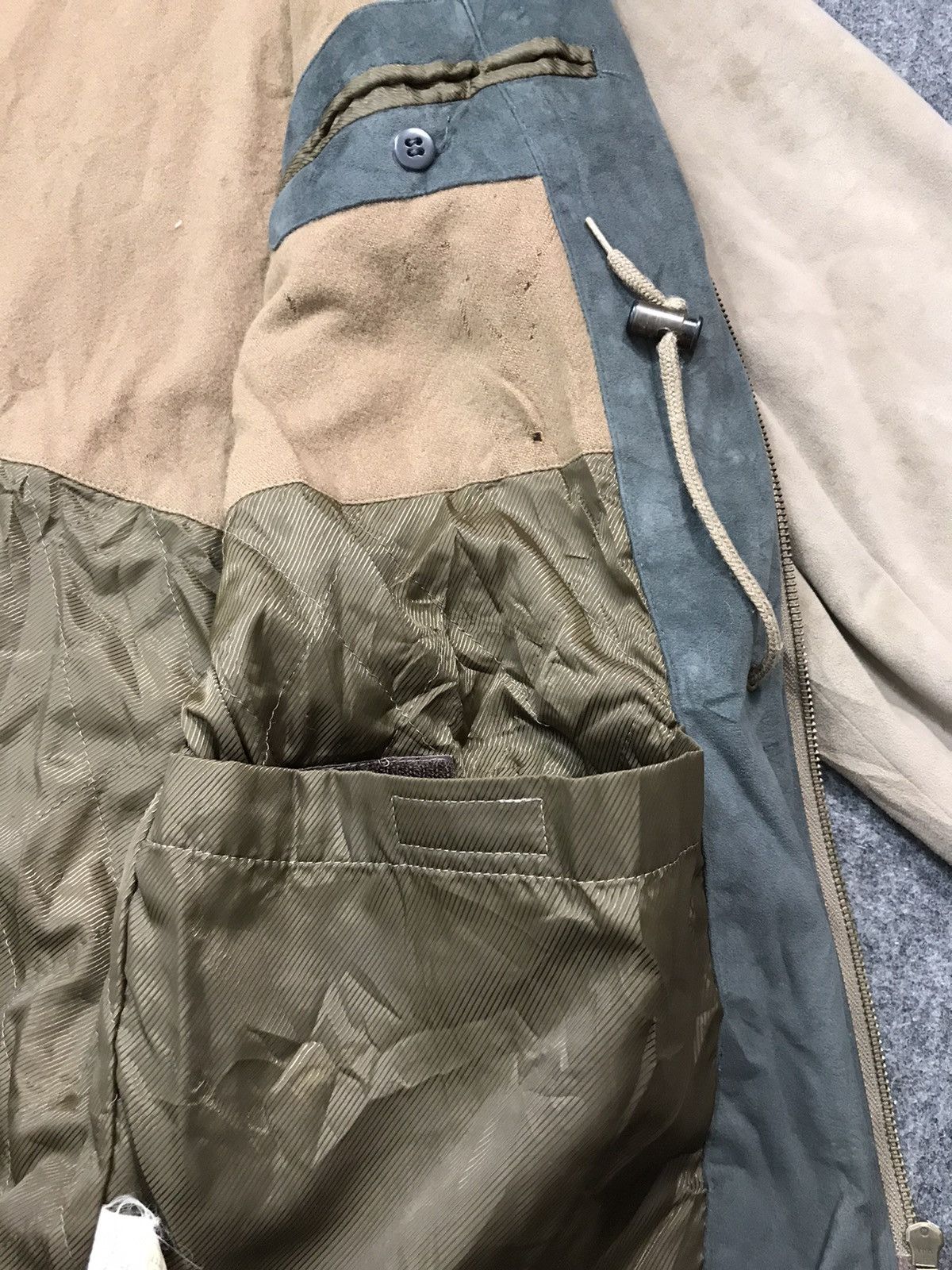 Japanese Brand × Vintage 90s Louis Chavlon Rich Life Suede Jacket Coat Safari Size US XL / EU 56 / 4 - 13 Thumbnail