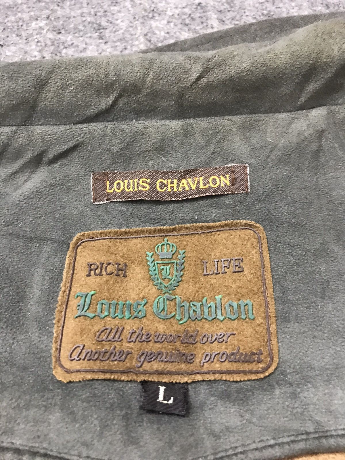 Japanese Brand × Vintage 90s Louis Chavlon Rich Life Suede Jacket Coat Safari Size US XL / EU 56 / 4 - 6 Thumbnail